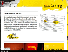 Tablet Screenshot of bands.fritz.de